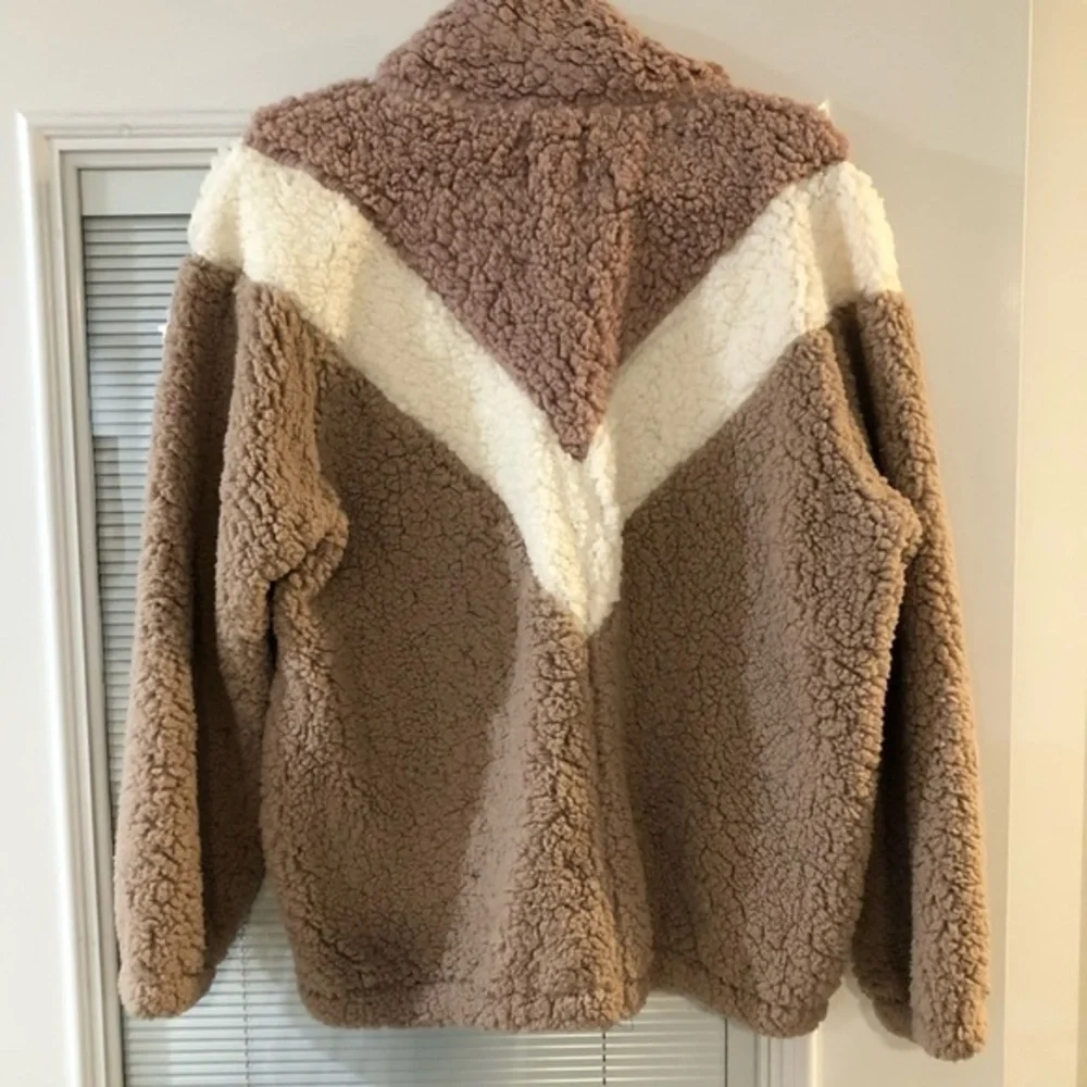NWOT Nine West Pullover Teddy Jacket Size L